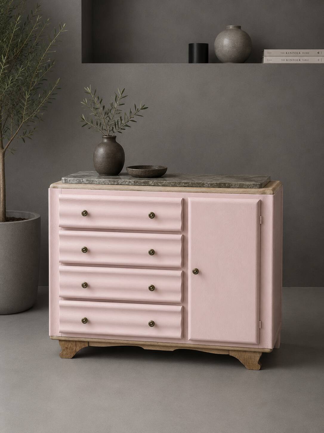 Revamped antique chest of drawers