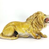 Italian Glazed Terracotta Lion sculpture, 1960s