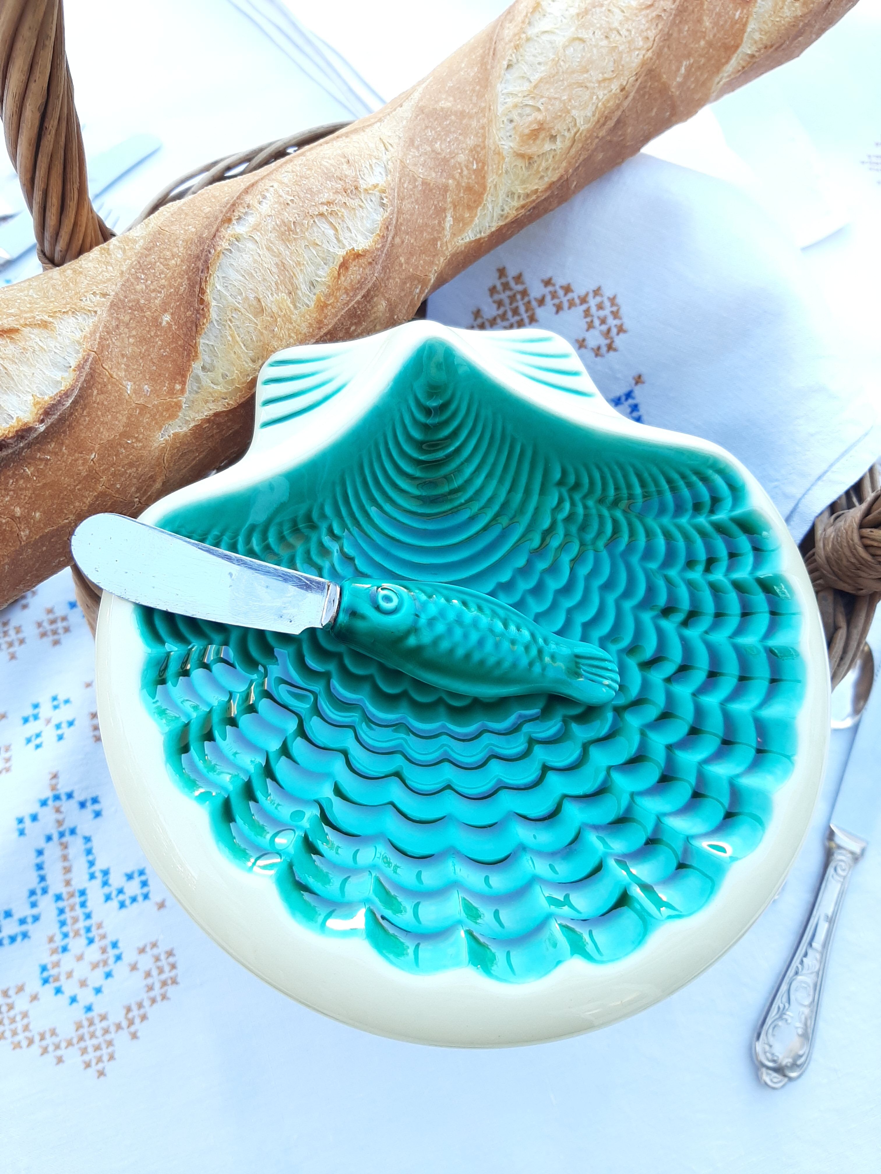 Butter shell st jacques verceram vintage