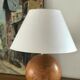 Lampe boule en bois