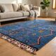 Tapis Handmade Marocain bleu décoré 200cmx300cm