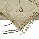 Hand-Knotted Tribal Unique 208 cm x 303 cm Beige Wool Carpet