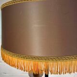 Lampadaire vintage "doré" à franges b 55 h 160