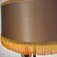 Vintage "gold" floor lamp with fringes b 55 h 160