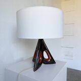 1950s ceramic table lamp, free form