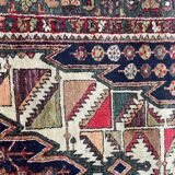 Handmade ancient Persian mazlaghan carpet