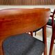 Danish teak model 56 chairs by Niels O. Møller for J.L. Møllers, 1954, set of 4