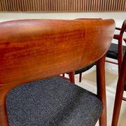 Danish teak model 56 chairs by Niels O. Møller for J.L. Møllers, 1954, set of 4