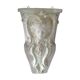 Patinated plaster wall cariatide console
