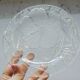 5 Small Transparent Frosted Glass Plates Vintage Floral Decor Kig Indo