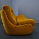20th century, yellow Atlantis three-seater sofa, 1960s