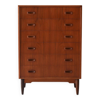 Scandinavian vintage teak tallboy Sestina, 1960s