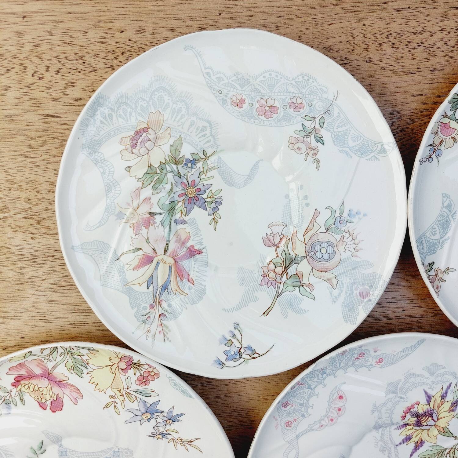 Assiettes Lavallière Sarreguemines