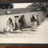 Black and white silver print middle east