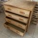 Commode en rotin 4 tiroirs 70’s