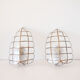 Paire d'appliques en nacre
