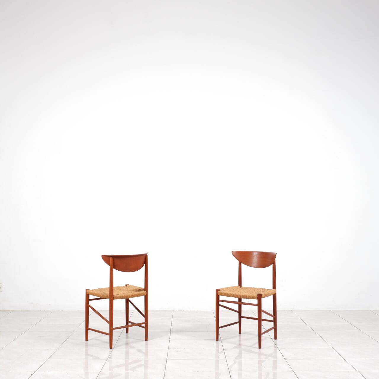 Ensemble de 4 chaises à repas en teck par Peter Hvidt & Orla Molgaard-Nielsen