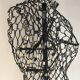 Mannequin buste couturière tripode Idéal métal et bois vintage 50