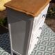 Commode chêne massif patiné