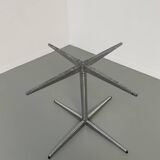 60s marble table with chrome cross base