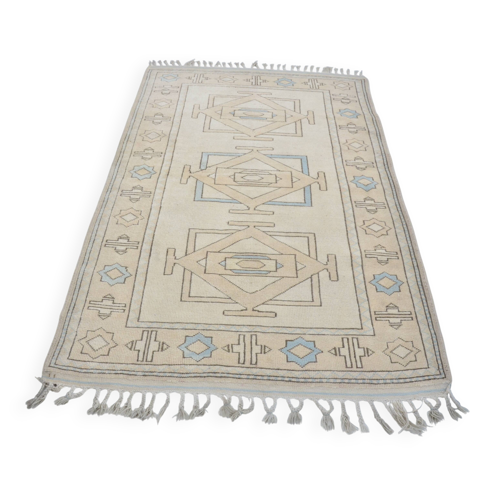 Turkish Oushak handmade rug sku 3594