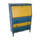 Bureau enfant dos d'âne vintage relooké