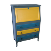 Bureau enfant dos d'âne vintage relooké