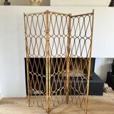 Vintage rattan screen