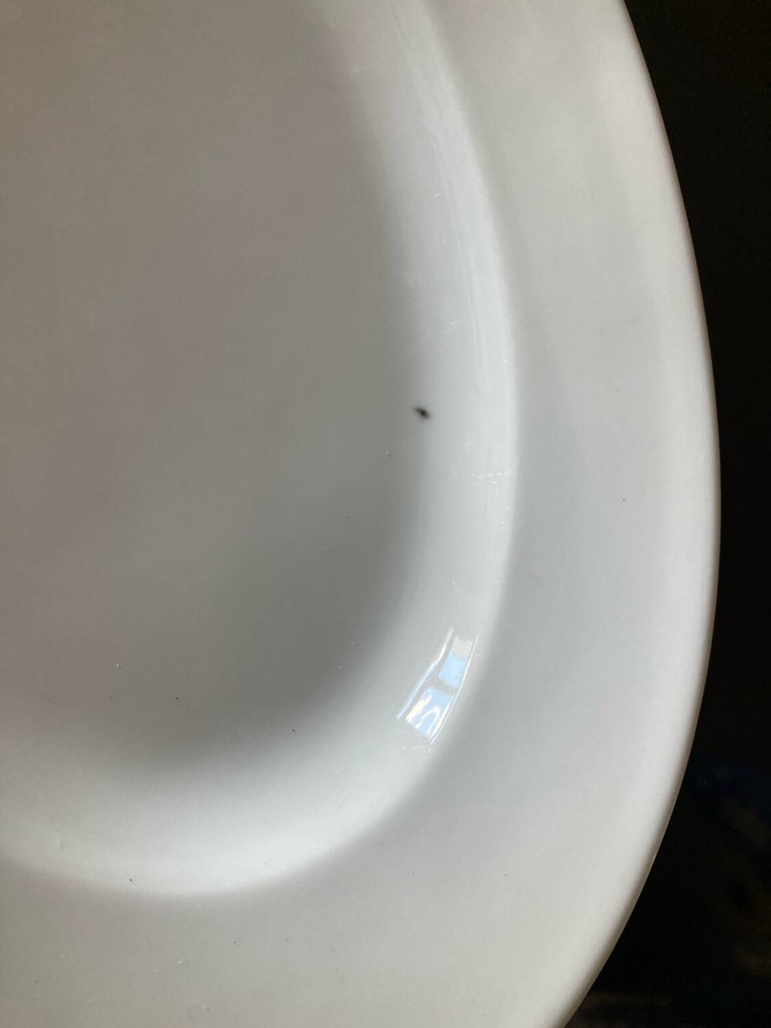 Vintage white porcelain serving dish