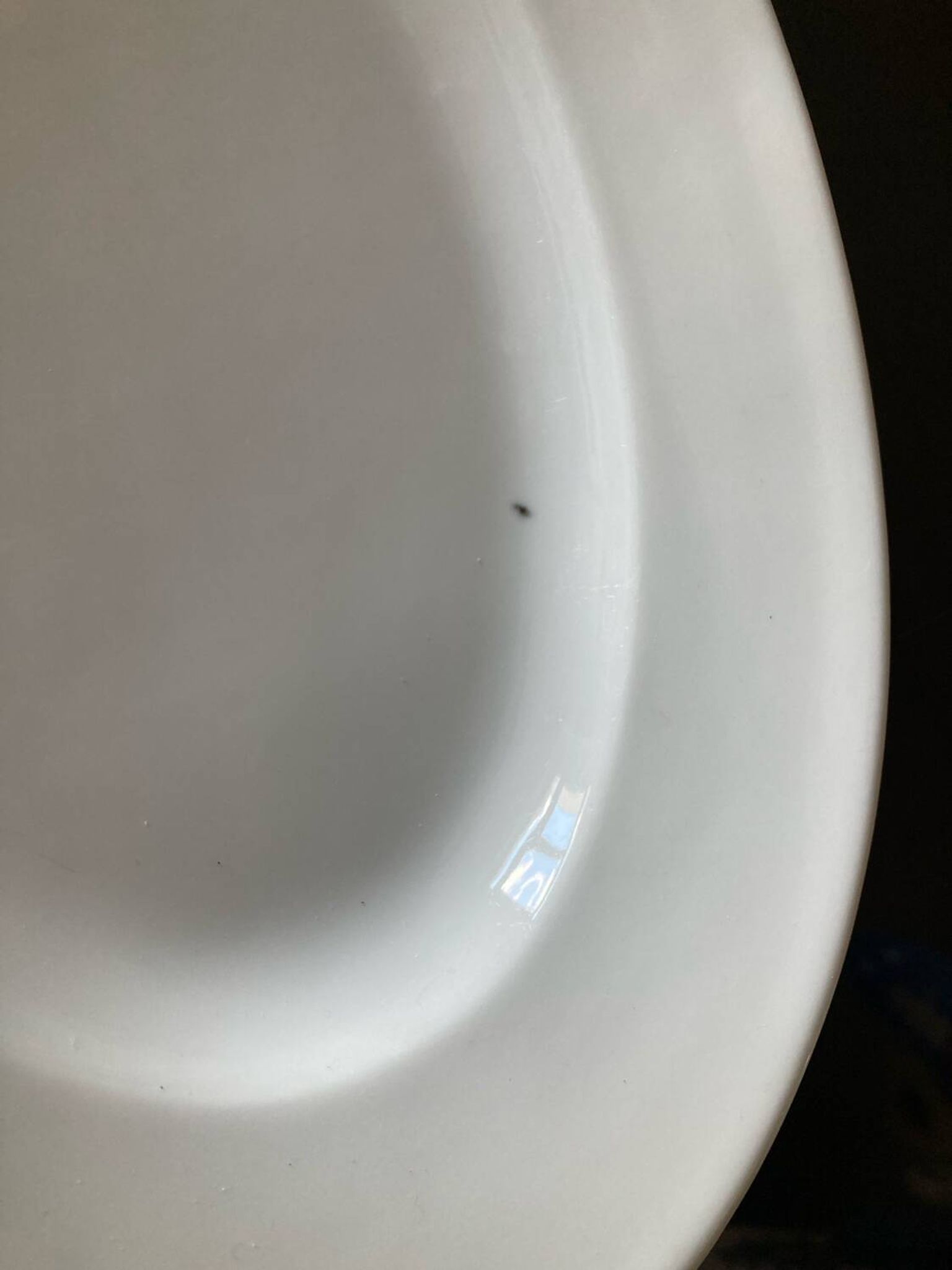 Plat de service  porcelaine blanche vintage