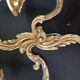 Gold wall lamp