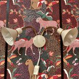 Double adjustable wall lamp Scandinavian design.