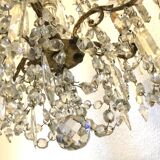 Bronze chandelier with tassels and 6 light arms