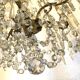 Bronze chandelier with tassels and 6 light arms