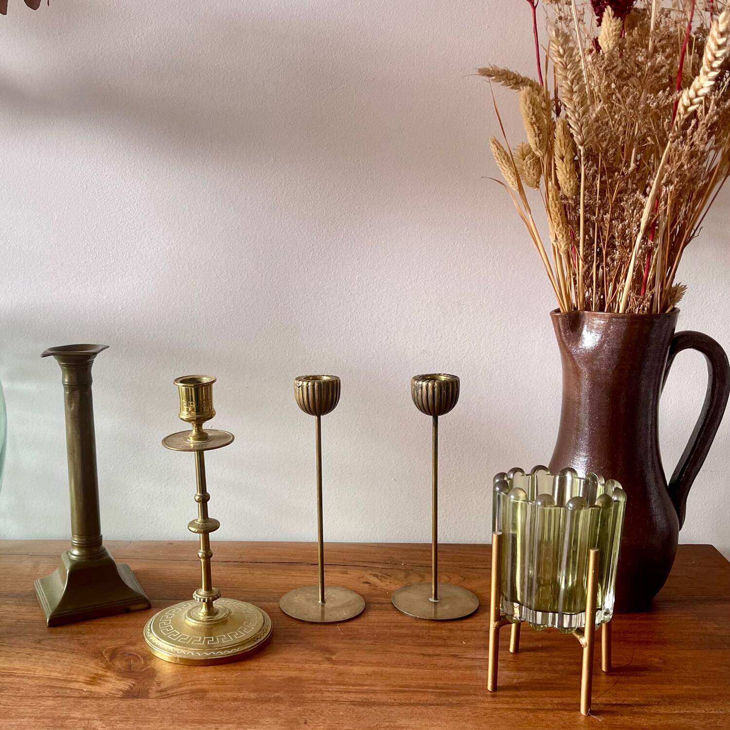 Brass candle holder