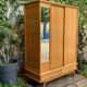 Vintage wardrobe with compass feet 1960
