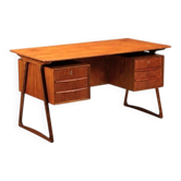 Svend Age Madsen freestanding desk in teak H.P. Hansen Denmark 1960