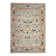 Tapis en laine crème à motifs floraux fait main, style oriental moderne pour salon
