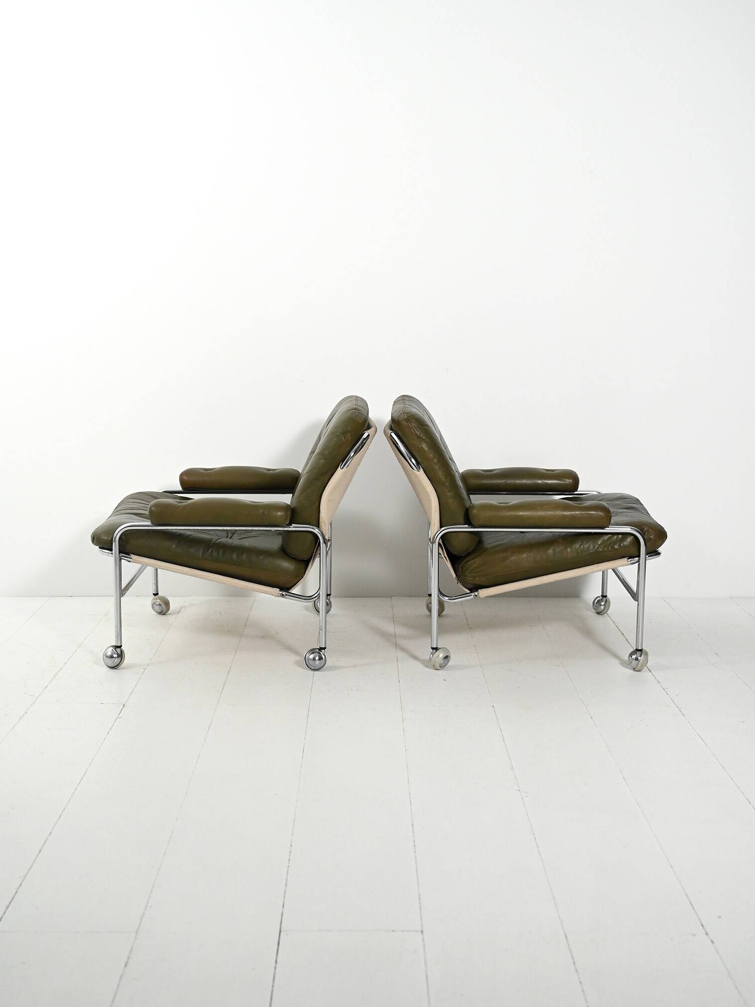Pair of “Lovisa” armchairs by Pethrus Lindlöf, 1970s
