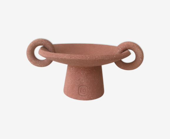 Coupelle anneaux en grès brut Terracotta - Céramique artisanale LOUVE Paris