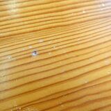 Vintage Brutalist solid pine coffee table from the 70s