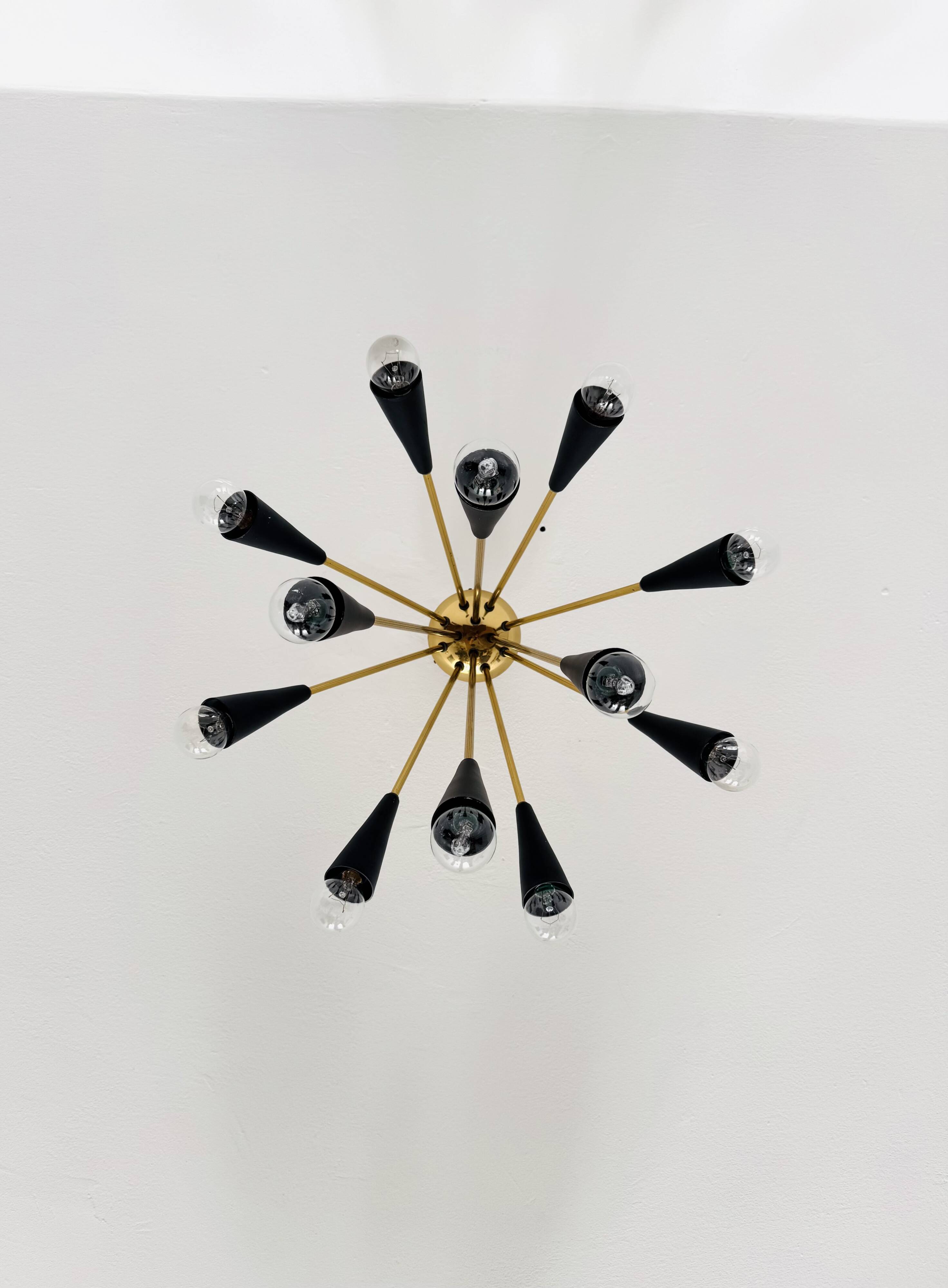 Italian Brass Flush Lamp
