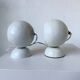 Paire de lampes « eyeball » années 80