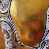 Imposing Italian Porcelain Elephant, Elephant Statue