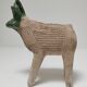 Vase picnic zoomorphic cow ceramic 70s