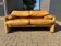 Beautiful Cassina Maralunga 2-seater in camel light patinated natural leather.