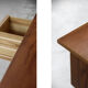 Classic vintage mid-century scandinavian modern teak desk with drawers, 1960s