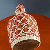 Dame Jeanne canister, scoubidou bottle
