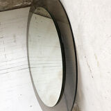 Smoked round design mirror Veca Italy