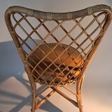 Rattan and bamboo chair 1950/1960.